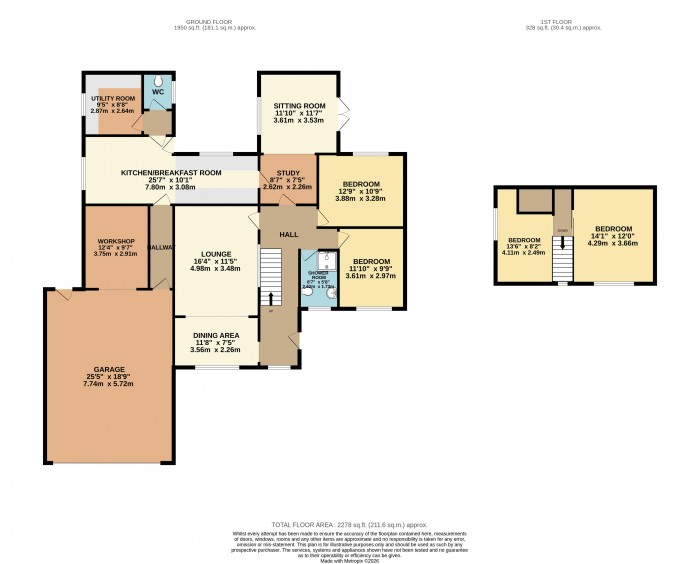Floorplan for Ash Grove, Messingham
