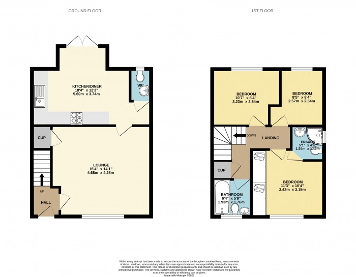 Floorplan for Garsdale Close, Scunthorpe