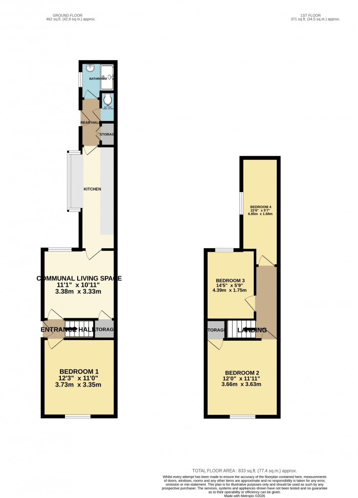 Floorplan for Ripon Street, Lincoln