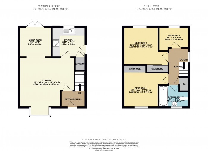 Floorplan for Stoyles Way, Heighington, Lincoln