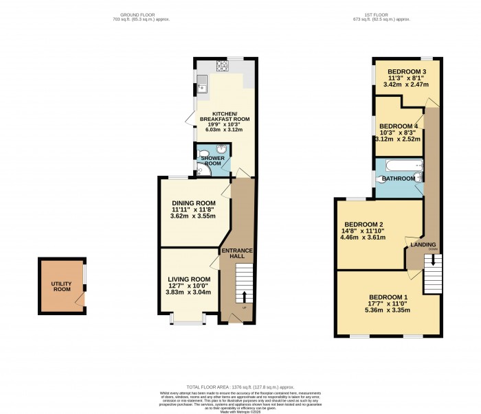 Floorplan for West Parade, Lincoln