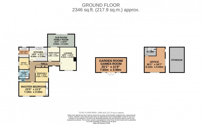 Floorplan for Old Paddock Close, Hibaldstow