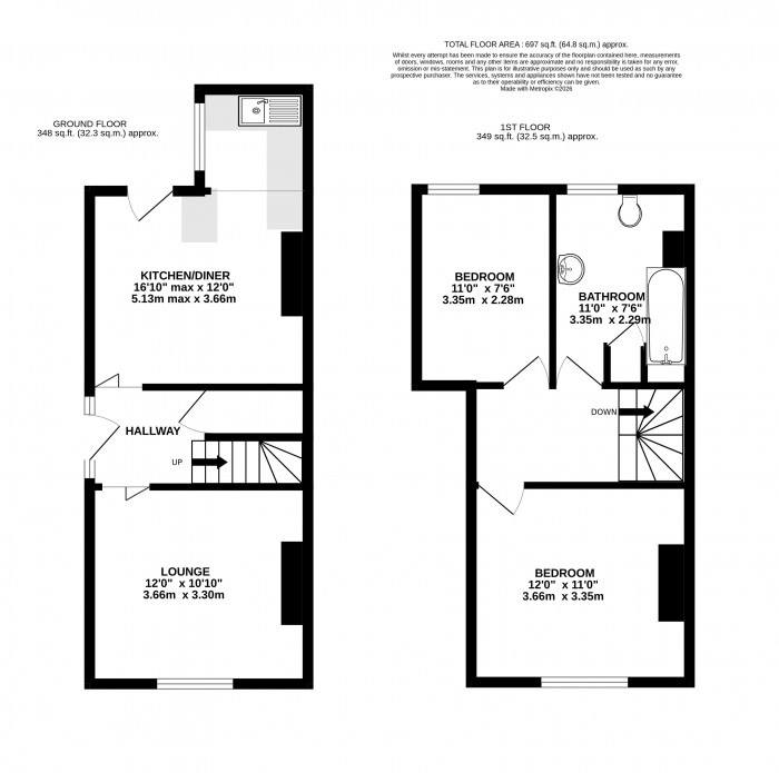 Floorplan for Belmont Street, Lincoln