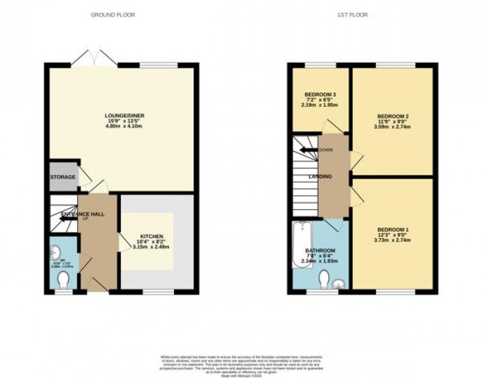 Floorplan for Meadowfield Close, Waddington, Lincoln