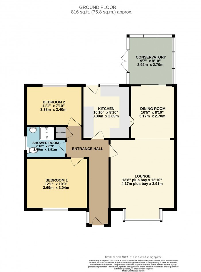 Floorplan for Jessop Close, Cherry Willingham, Lincoln