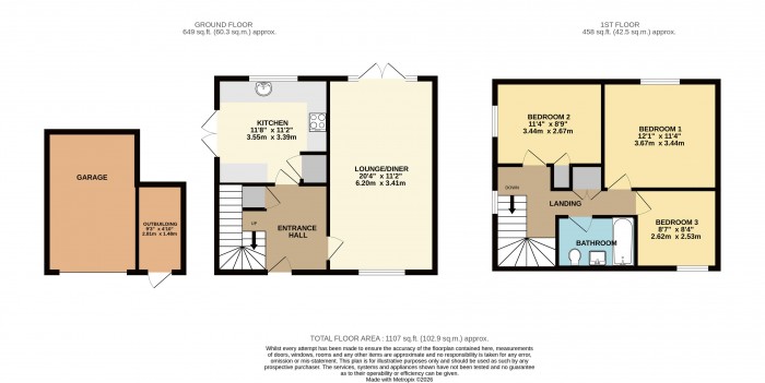 Floorplan for Rolleston Close, Lincoln