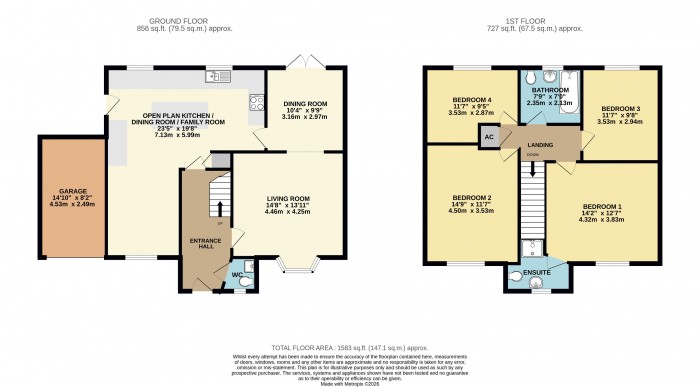 Floorplan for Midholm, Cherry Willingham, Lincoln