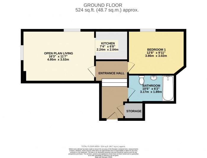 Floorplan for Church Road, Branston, Lincoln