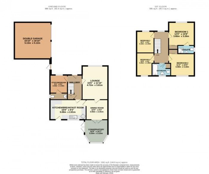 Floorplan for The Alders, Scothern, Lincoln