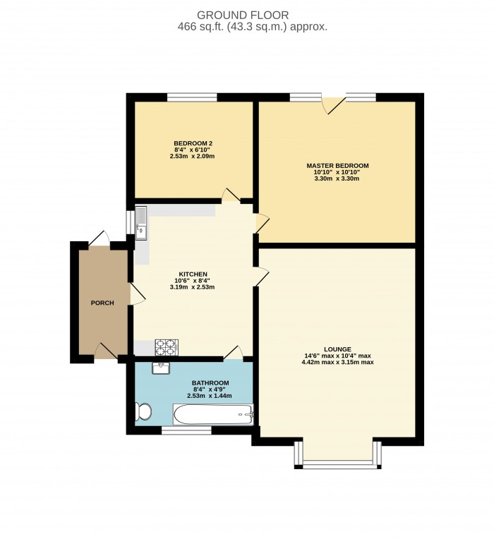 Floorplan for George Street, Broughton