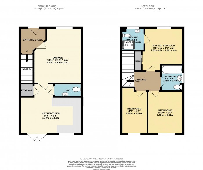 Floorplan for Berrigan Way, Branston, Lincoln