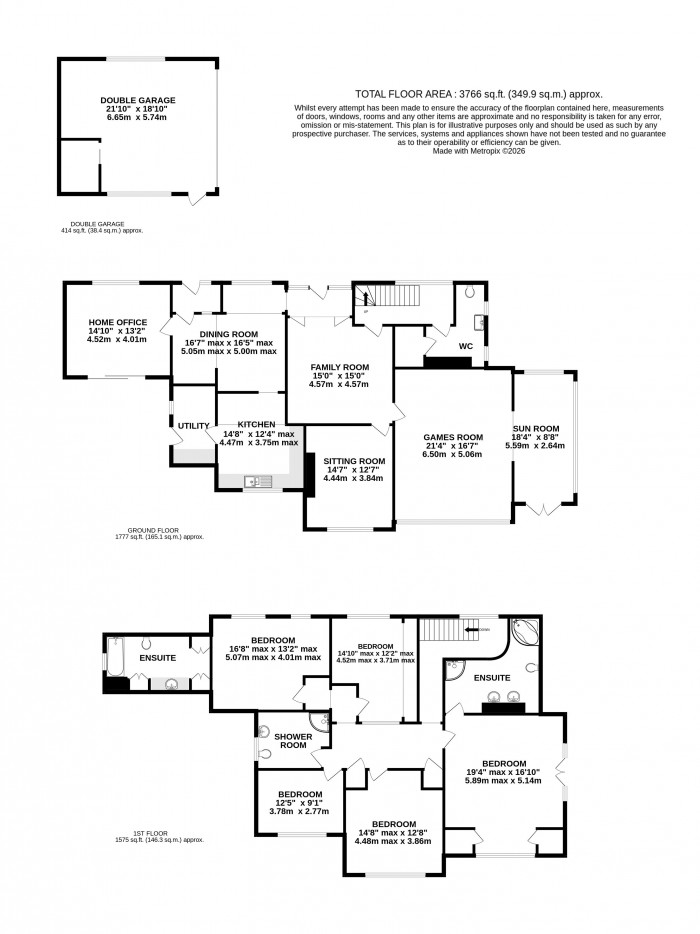 Floorplan for Fiskerton Road, Cherry Willingham, Lincoln