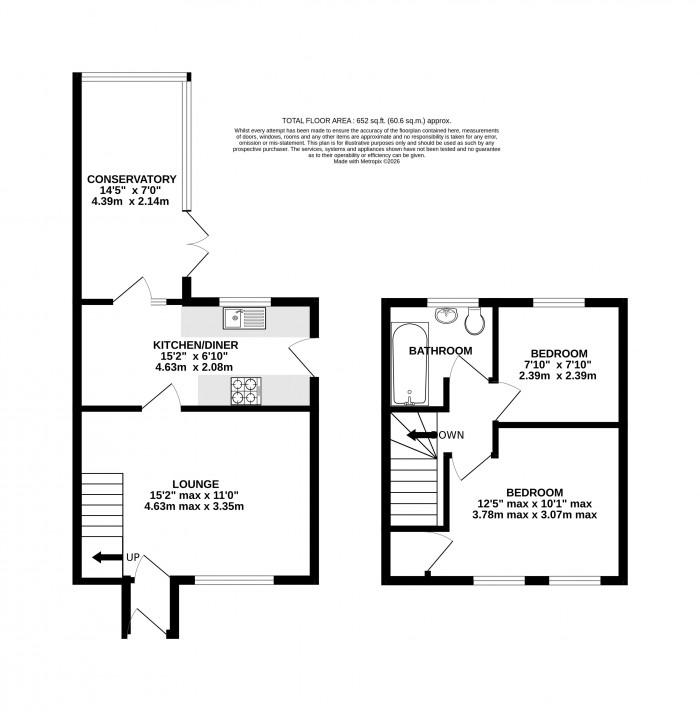 Floorplan for Sycamore Grove, Bracebridge Heath, Lincoln