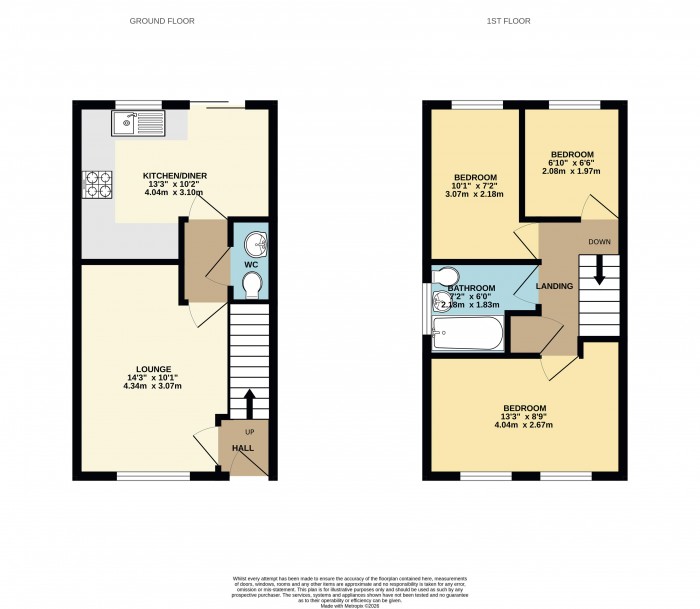Floorplan for Connaught Road, Scunthorpe