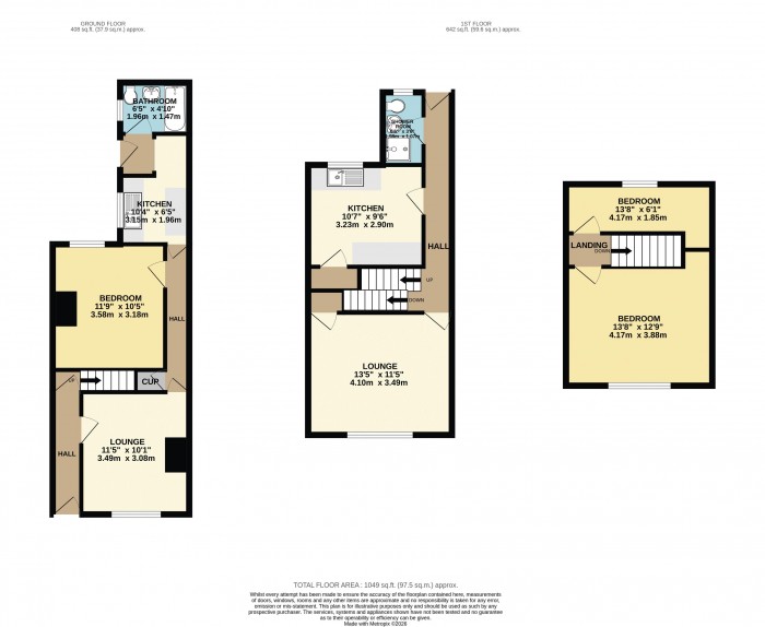 Floorplan for 21 & 21a Queen Street, Scunthorpe