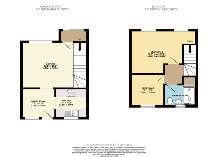 Floorplan for Meadow Way, Lincoln