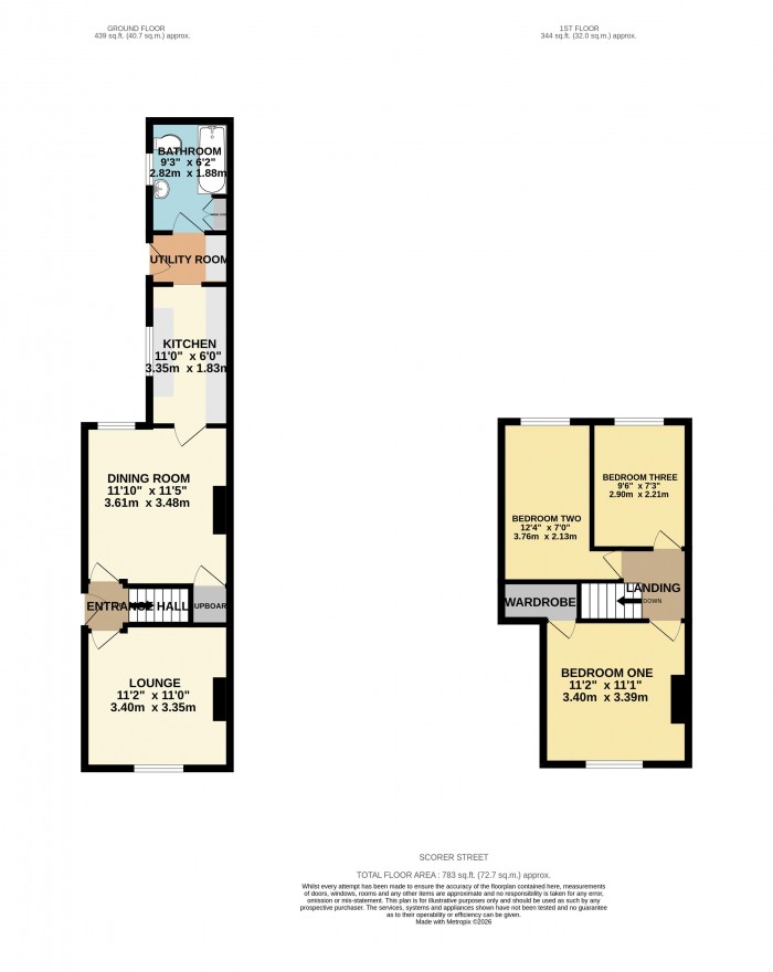Floorplan for Scorer Street, Lincoln