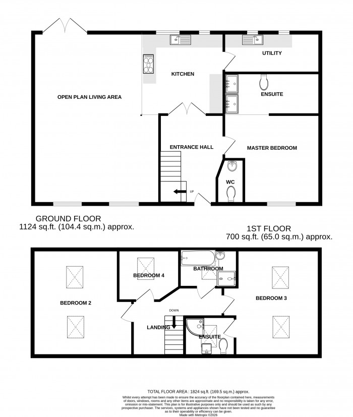 Floorplan for Glebe Farm, Scampton