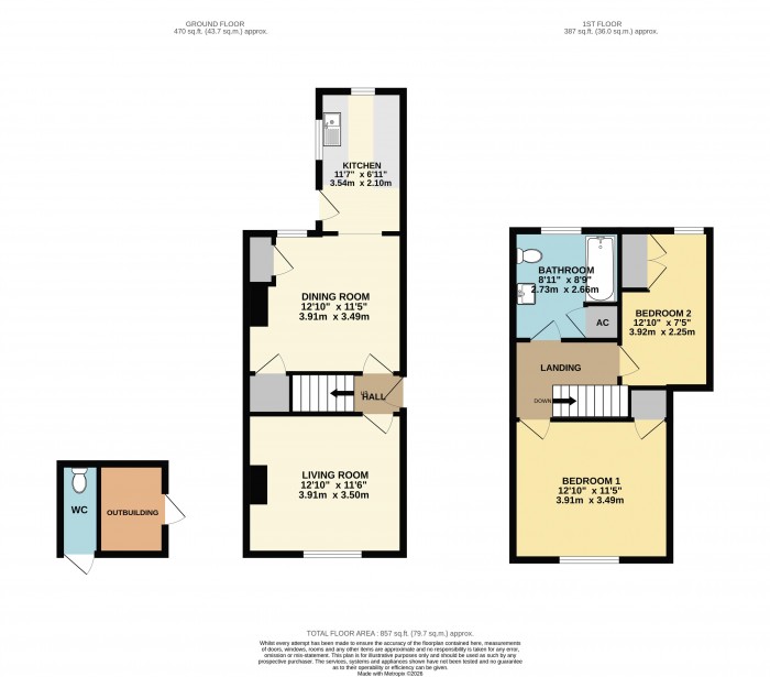 Floorplan for Grantham Road, Bracebridge Heath, Lincoln