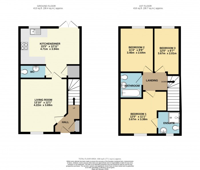 Floorplan for Fleetwood Road, Waddington, Lincoln