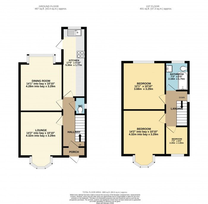 Floorplan for King Edward Street, Scunthorpe