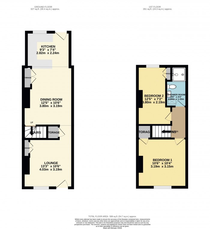 Floorplan for Mill Road, Uphill, Lincoln