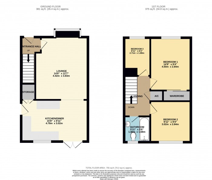 Floorplan for Goxhill Close, Doddington Park, Lincoln