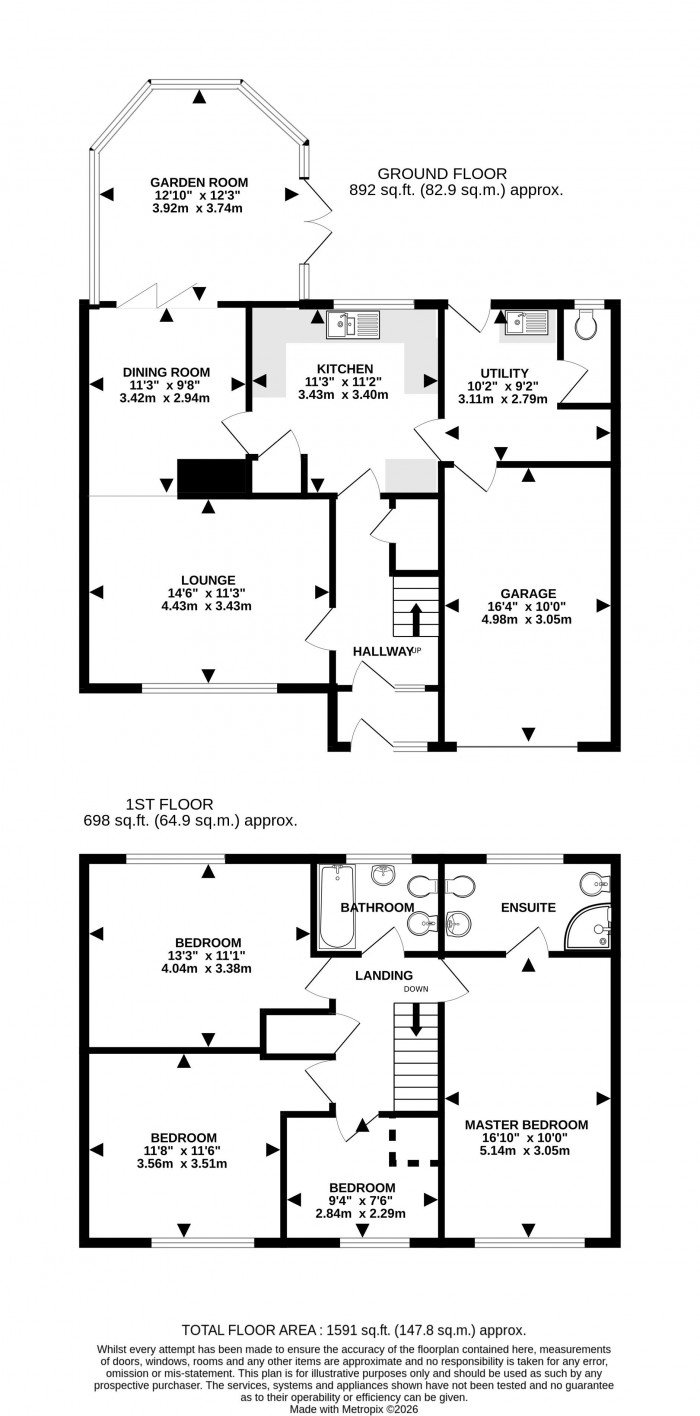 Floorplan for Fairleas, Branston, Lincoln