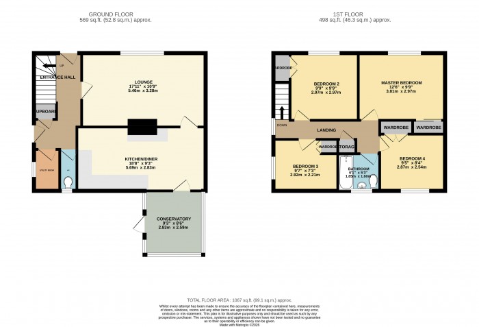 Floorplan for Bittern Way, Lincoln