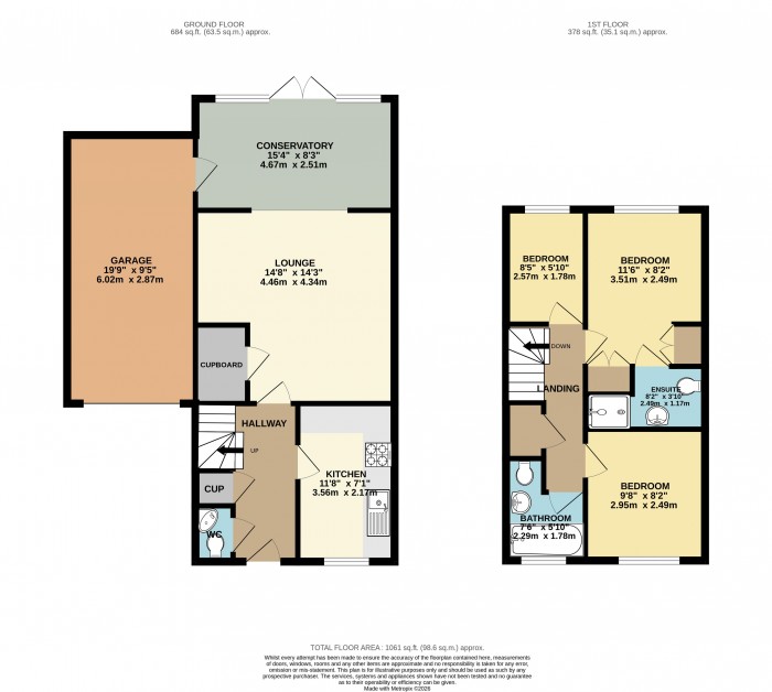 Floorplan for Redshank Drive, Scunthorpe