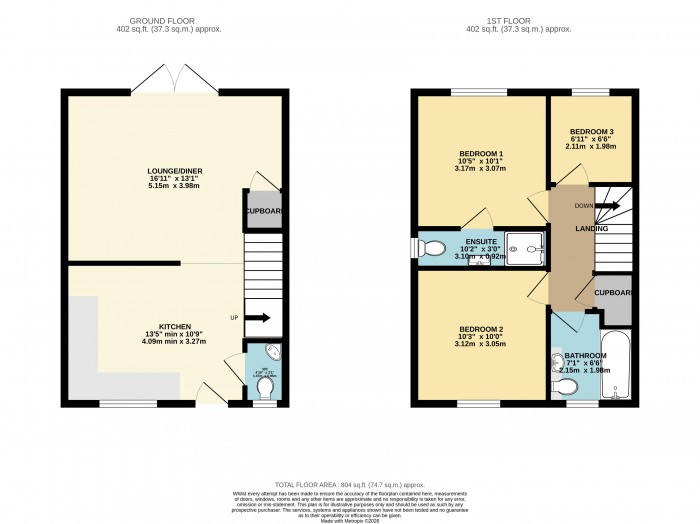 Floorplan for Creasy Drive, Dunholme, Lincoln