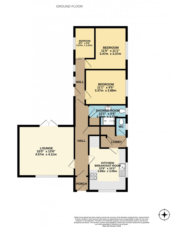 Floorplan for Earlsgate, Winterton