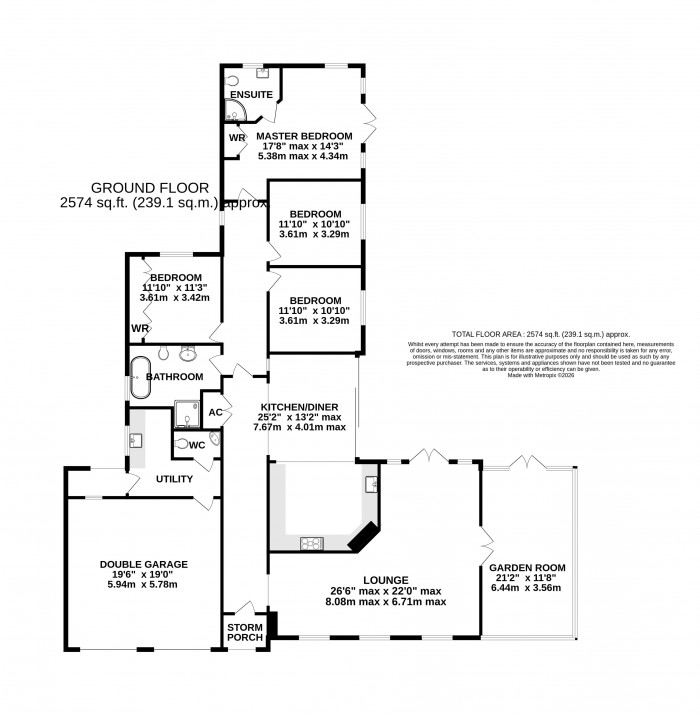 Floorplan for Weldon Road, Hemswell, Gainsborough