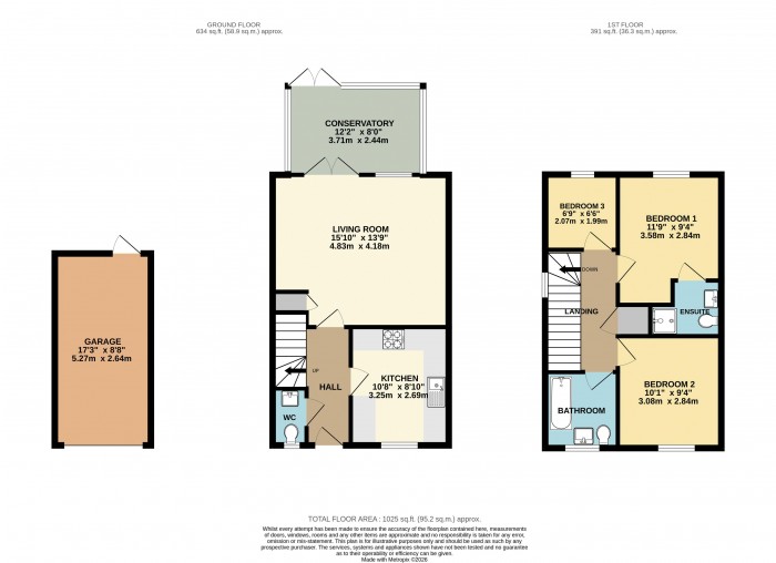 Floorplan for Warren Lane, Witham St. Hughs, Lincoln