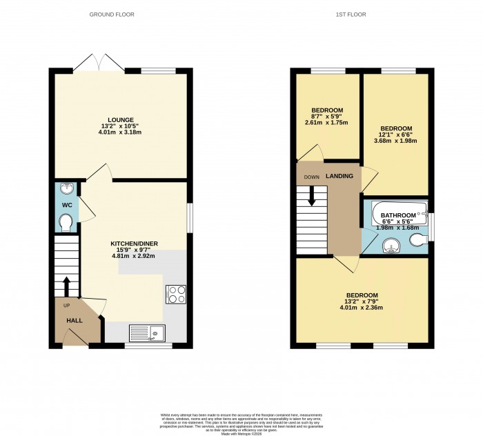 Floorplan for Cornfield Way, Winterton