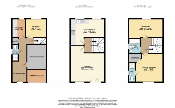 Floorplan for Richmond Drive, North Hykeham, Lincoln