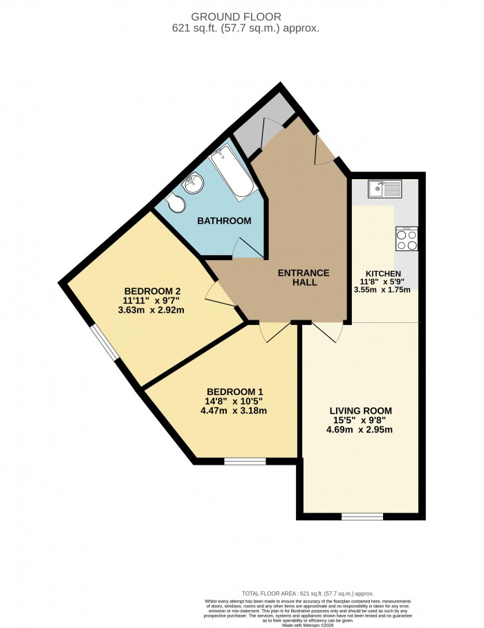 Floorplan for Cambrai Close, Lincoln