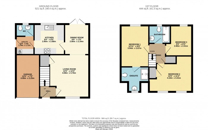Floorplan for Cardyke Way, Bracebridge Heath, Lincoln