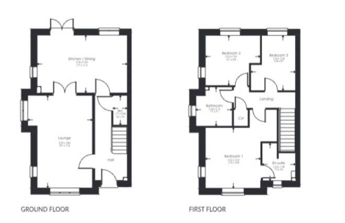 Floorplan for Plot 61, The Agate Plus, Langton Rise, Horncastle, LN9 5FJ