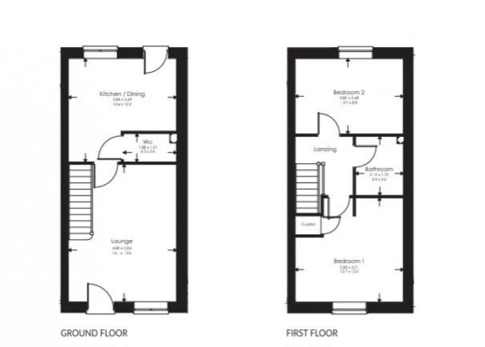Floorplan for Plot 58, The Jade, Langton Rise, Horncastle