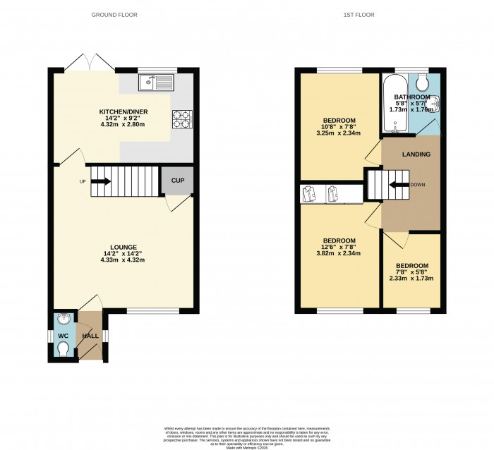 Floorplan for Plantation Drive, Scunthorpe