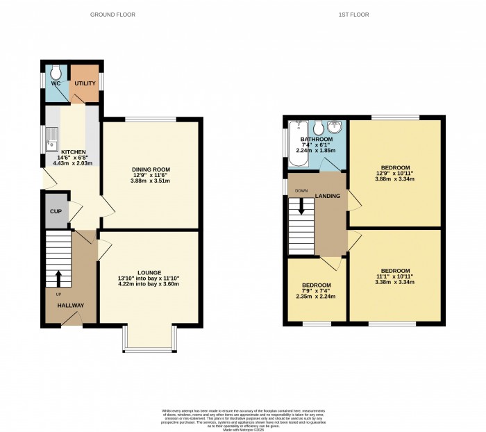 Floorplan for Queensway, Scunthorpe