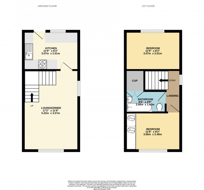 Floorplan for Baldwin Avenue, Bottesford