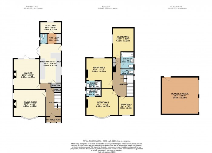 Floorplan for Riseholme Road, Lincoln