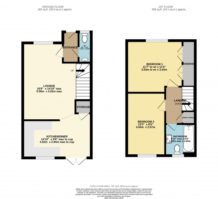 Floorplan for Jubilee Close, Cherry Willingham