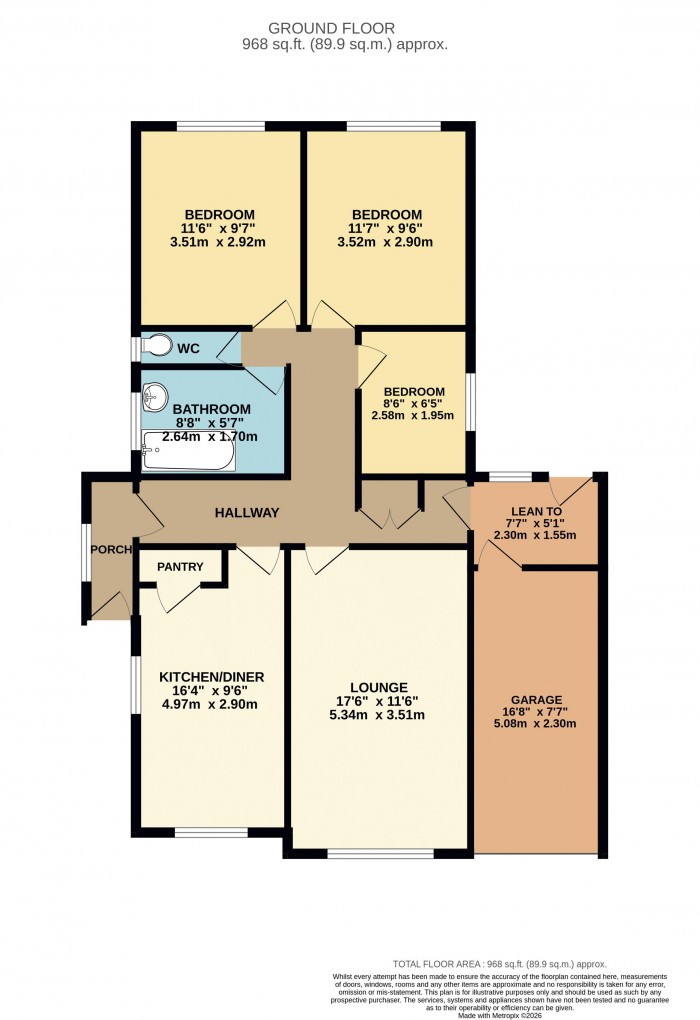 Floorplan for Middleton Road, Scunthorpe