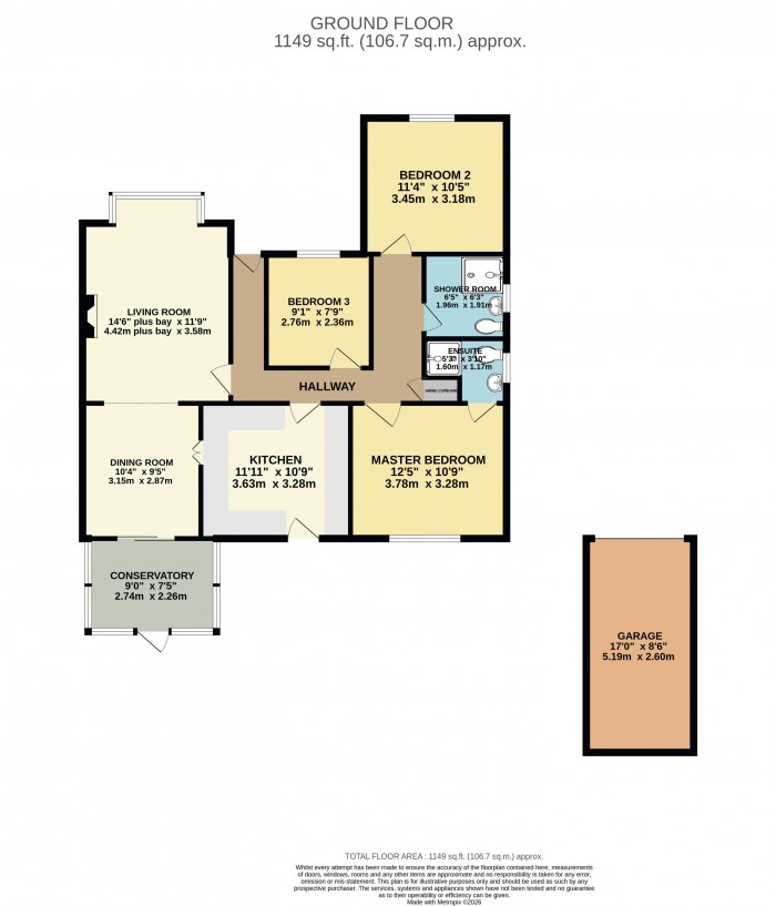 Floorplan for Lady Meers Road, Cherry Willingham, Lincoln