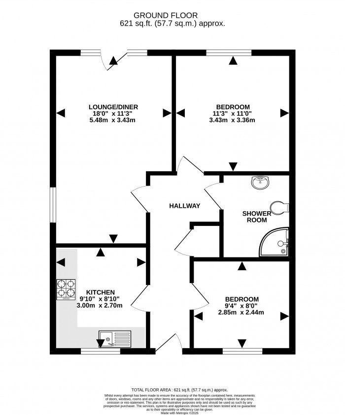 Floorplan for Greenaway Court, Cherry Willingham, Lincoln