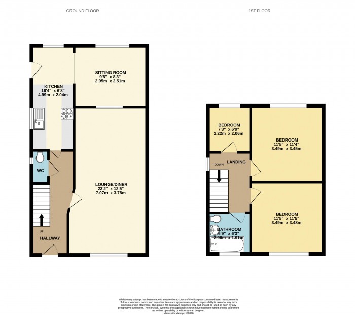 Floorplan for Mirfield Road, Scunthorpe