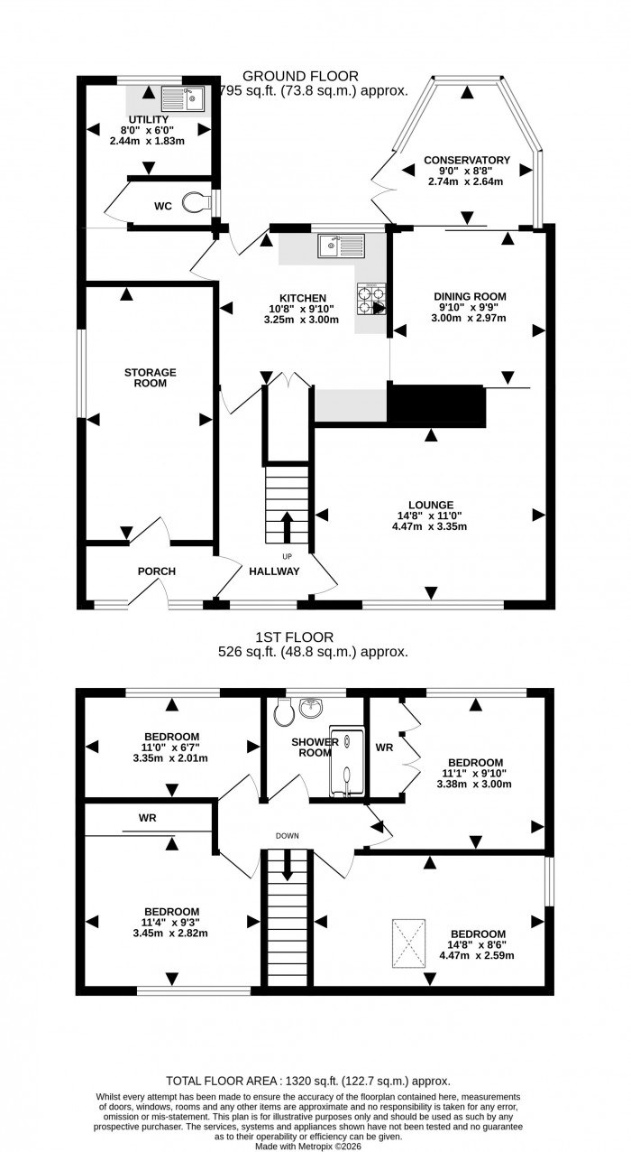 Floorplan for Minster Drive, Cherry Willingham, Lincoln